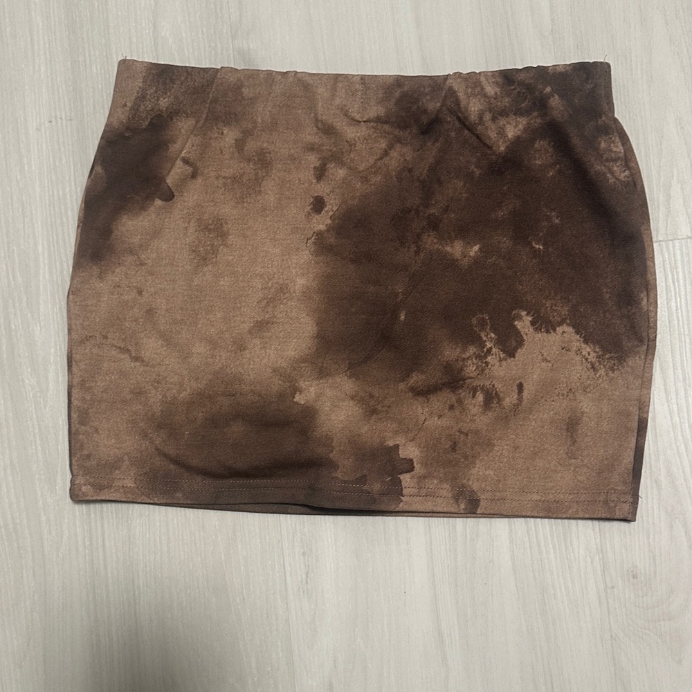 SHEIN Chocolate Brown Mini Skirt